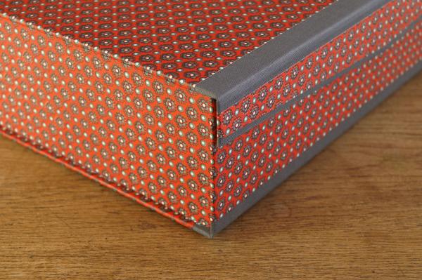 quality box high quality handmade red gray